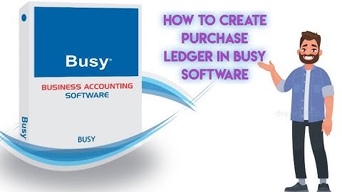 How to Create Purchase ledger and Voucher in Busy Software || Commerce Tech. || Yash Maheshwari