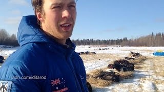 2014 Iditarod rookie Christian Turner, from Australia, in Nikolai
