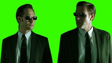 The Matrix Agents Green screen