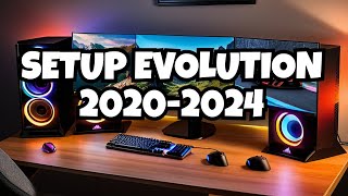 My gaming setup progression from 2020-2024 (Free-500$)