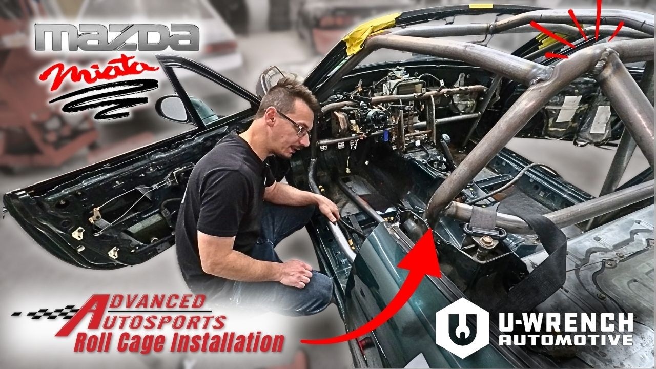 Advanced Autosports Spec Miata Deluxe Roll Cage Installation