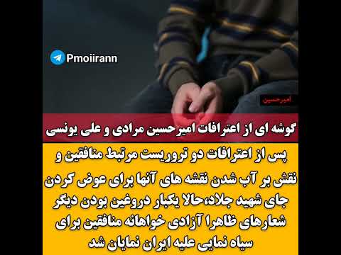 گوشه ای از اعترافات امیرحسین مرادی و علی یونسی