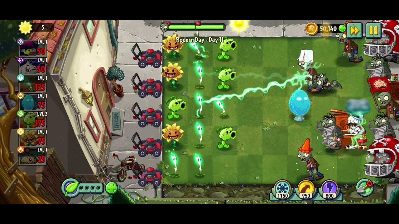 Plants vs Zombies 2 - Modern Day - Day 11 - 2025 Gameplay - YouTube