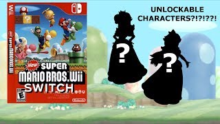 (100% LEGIT LEAK!) NSMB WII HD + SECRET UNLOCKABLE CHARACTERS!!!