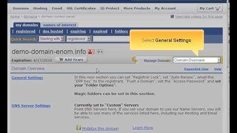 eNom.com Preparing a domain for transfer تجهيز النطاق للنقل في أنيم