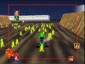 Mario Kart 64 - Spamming infinite bananas on Wario Stadium