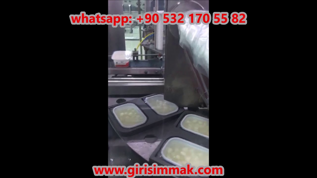 READY CUPS ROTARY SYSTEM CHEESE PACKAGING MACHINE WITH LIQUID FILLING