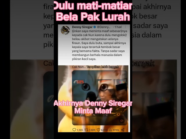 Akhirnya Denny Siregar Minta Maaf pada Cak Nun class=