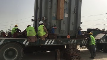 Unloading of Shunt Reactor at 500KV Gridstation