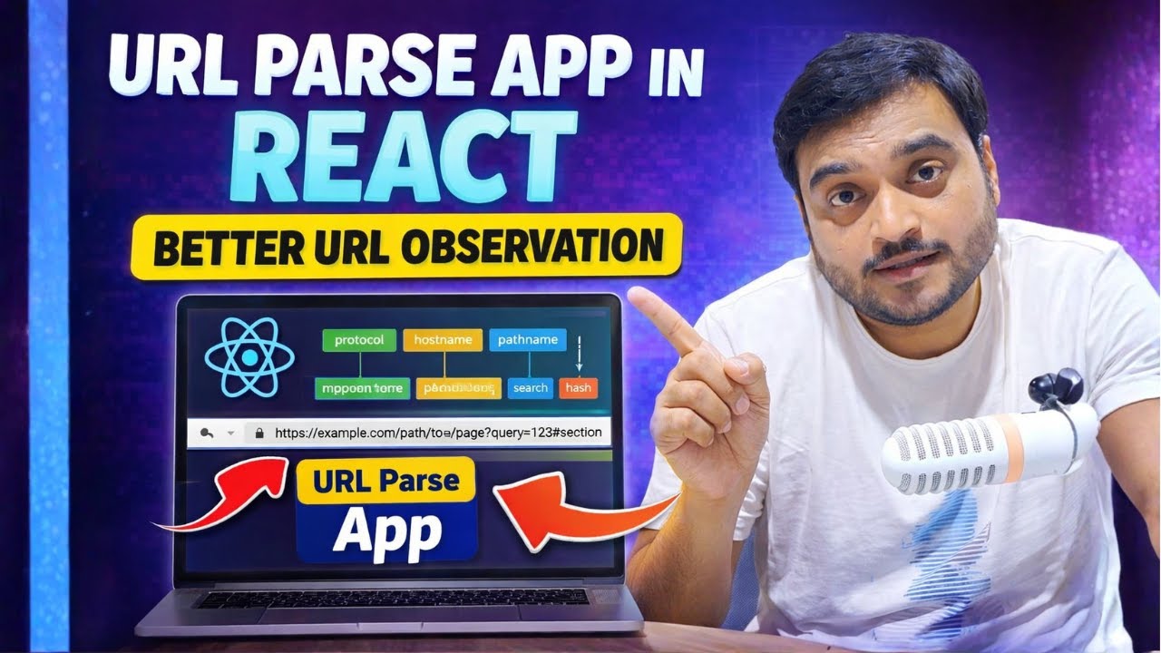 Day-71/100 Building React URL Parser App || React NextJS Tutorial for ...