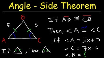 Angle Side / Base-Angle Theorem - Two Column Proofs