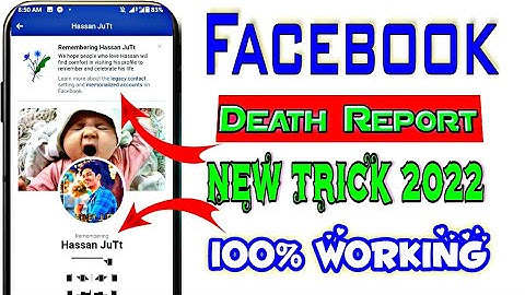 Facebook Death Report New Working Trick 2022 | Death Report New Update | Memrolize Report Fb Id