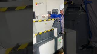 Mini Dual-Shaft Shredder Vs. Frozen Chicken Unbelievable Food Destruction