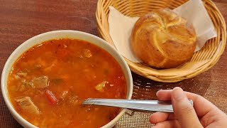 Ciorbe Plăcinte (Romanian food), Bucharest, Romania 🇷🇴