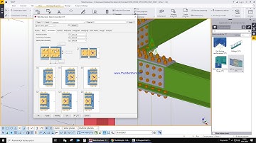 Splice connection in Tekla