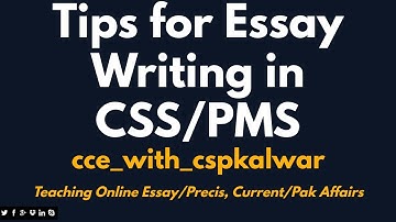Tips for Essay Writing in CSS/PMS | Common Mistakes in Essay | For Evaluation, contact 0333-213278