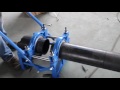 hdpe butt fusion machine 160 hand push operation video