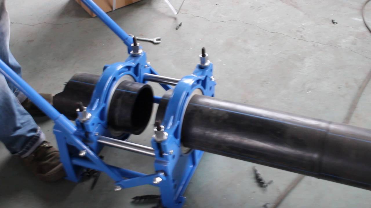 hdpe butt fusion machine 160 hand push operation video YouTube