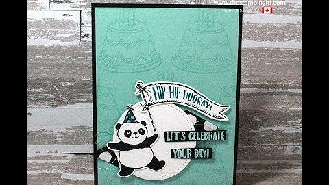 Party Pandas Card - FACEBOOK LIVE REPLAY with The Stampin