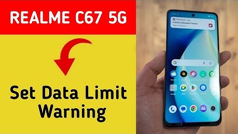how to set data limit warning,Realme C67 5G me data limit kaise set karen