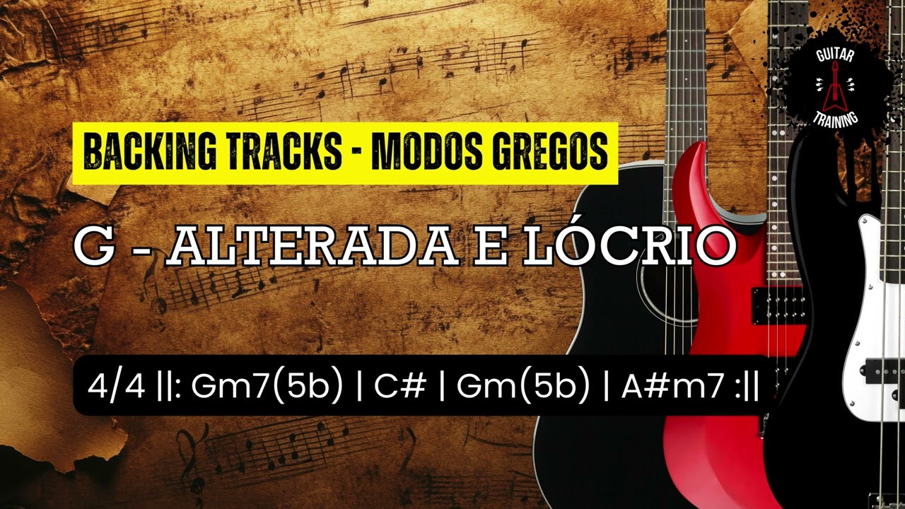 GUITAR TRAINING: Backing Track: Alterada e Lócrio