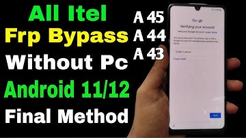 Itel A45 Frp Bypass Without PC || itel A45 Frp Unlock without pc || New Trick 2023