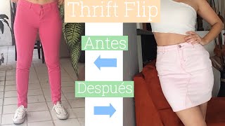 De pantalón a falda, renueva tu ropa vieja (Thrift Flip)/ Julieta Toledo