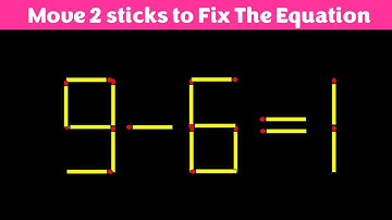 Matchstick Puzzles - Fix The Equation Matchstick Puzzles
