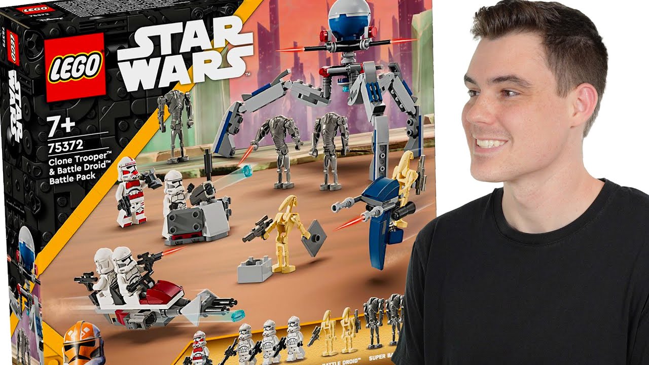 LEGO Star Wars 75372 CLONE TROOPERS & BATTLE DROIDS BATTLE PACK Review!  (2024) 