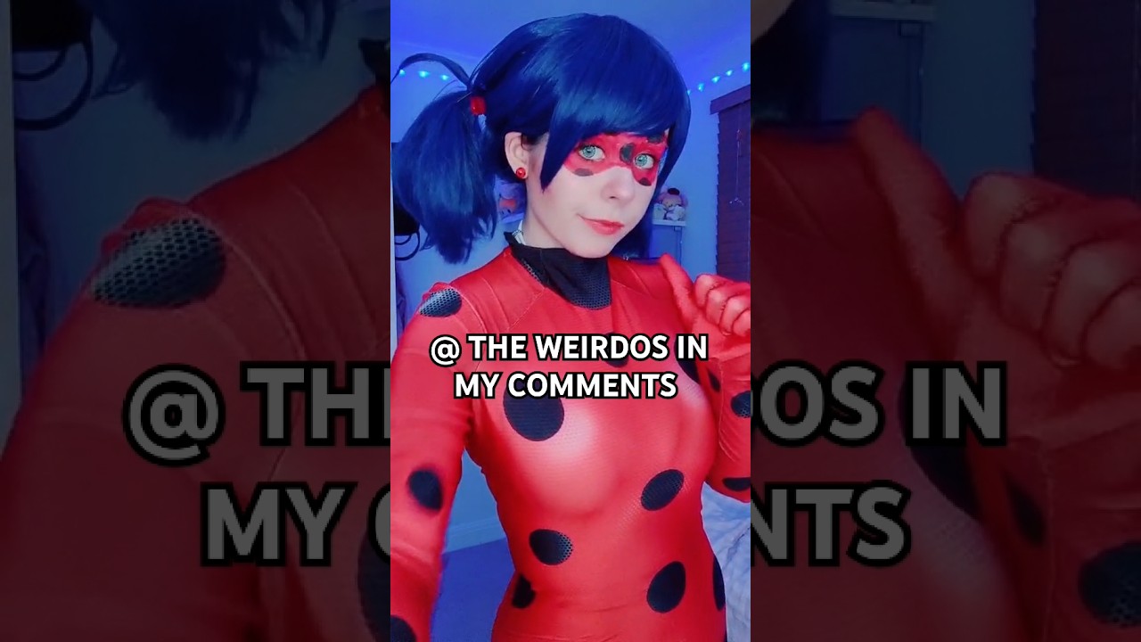 CREEPS GO AWAY 😳 miraculous ladybug cosplay meme funny #cosplaygirl #miraculous #funny #meme #anime