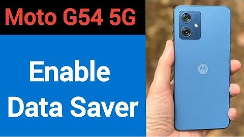 Moto G54 5G me data saver kaise lagaye, How to enable data saver in Moto G54 5G