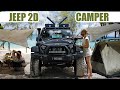 JEEP CAMPING in Moreton Island, tarp setup - Sounds of Camping Ep6