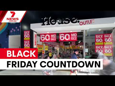 Aussies gear up for Black Friday shopping spree | 7NEWS