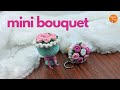 How To Crochet A Mini Rose Flower Bouquet Keychain Quick Easy Gift Idea For Valentine S Day