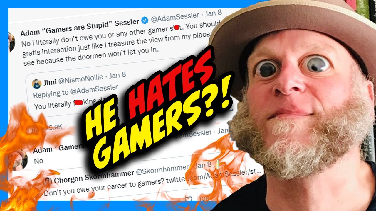 G4TV’s Adam Sessler HATES Gamers?! Has ANOTHER Twitter Meltdown!