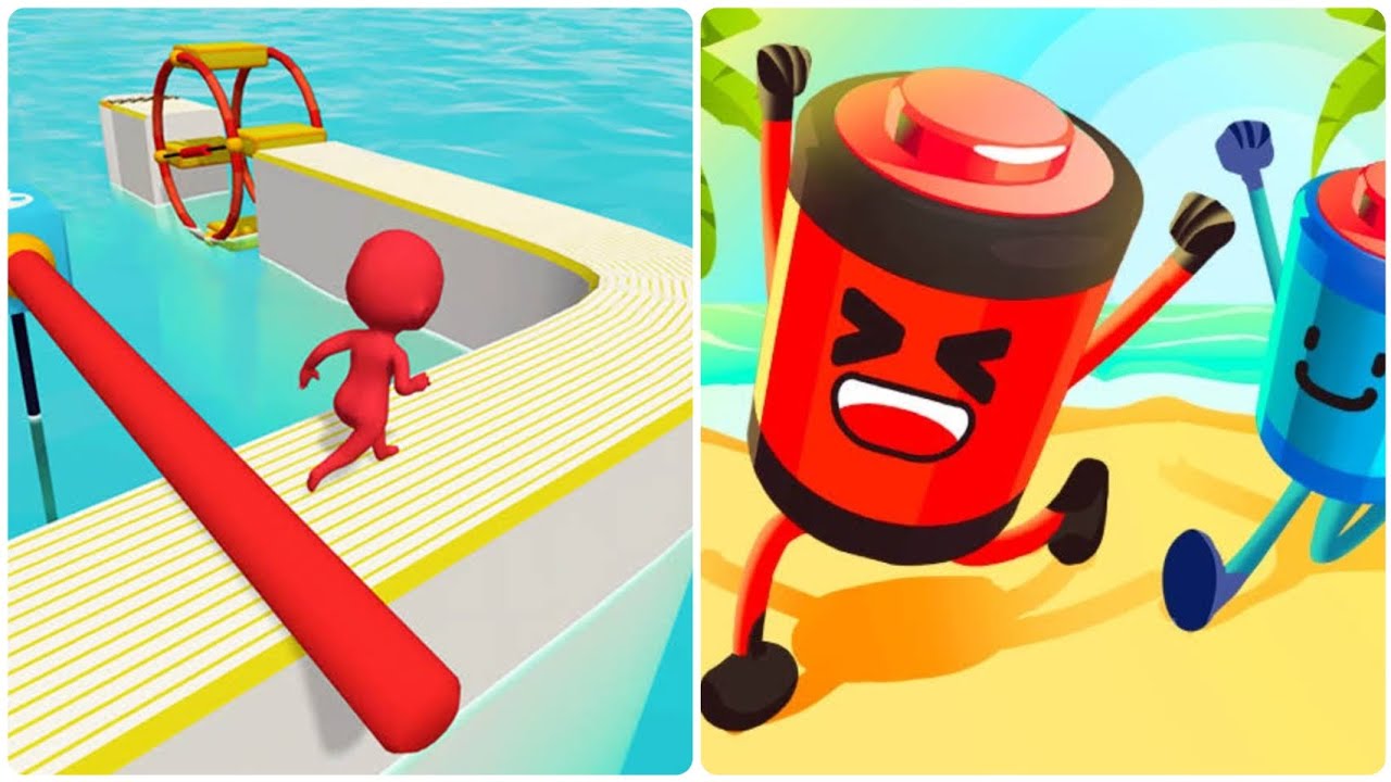 Fun Race 3D VS Battery Run 3D (New Update, NO ADS), Max Level Android iOS Gameplay level 212