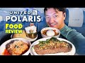 United POLARIS BUSINESS CLASS vs. JetBlue MINT FOOD REVIEW | Best INFLIGHT FOOD!