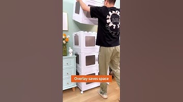 Joybos® Foldable Plastic Storage Box with Wheels and Lid F100