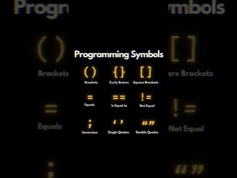 Programming Symbols... #programming