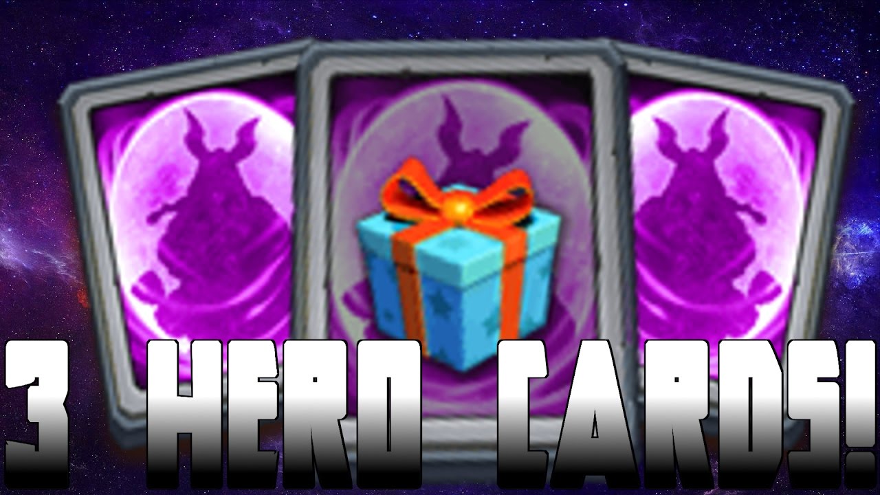 Castle Clash F2P #15 Opening 2 Legendary Hero Cards and 1 Special Hero Card