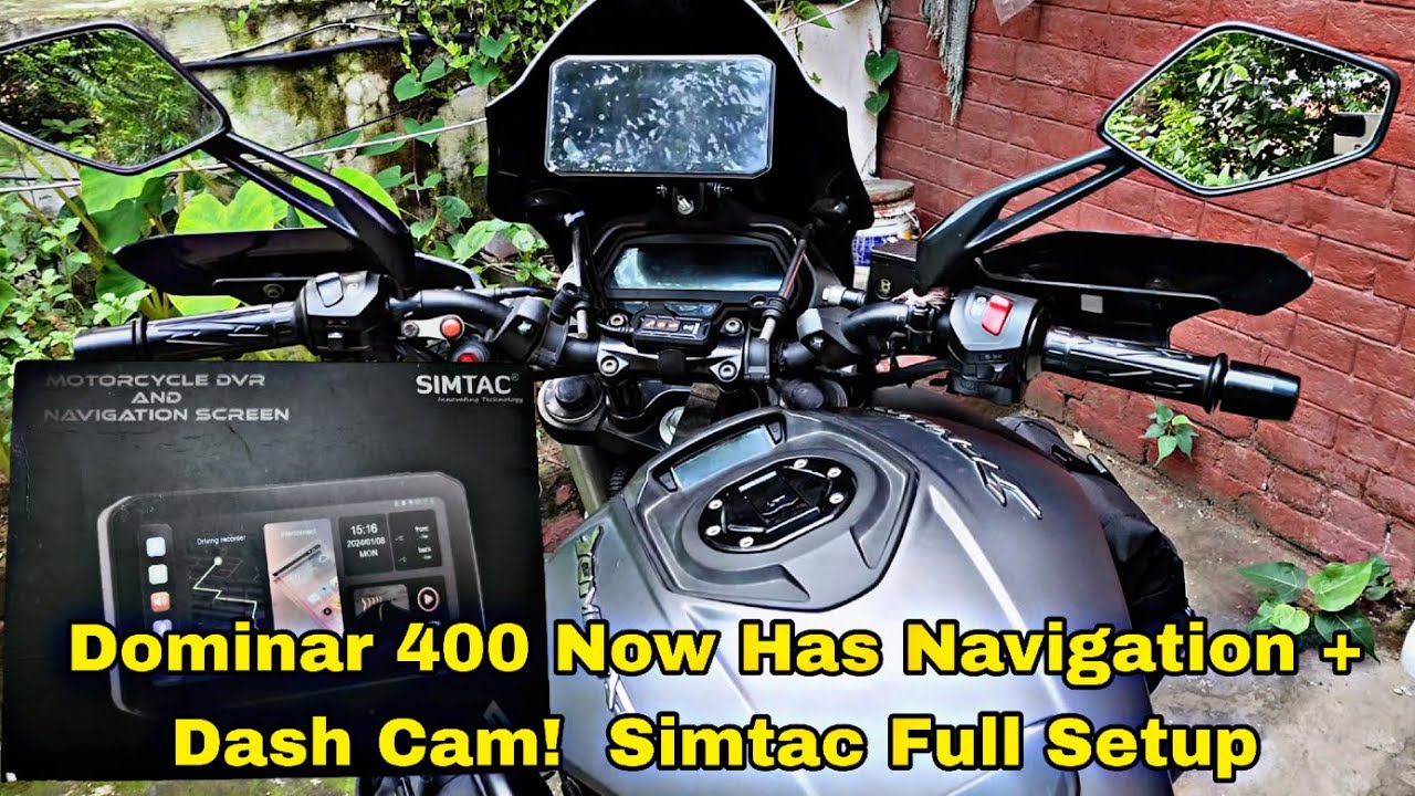 Ultimate Touring Setup! Dominar 400 x Simtac Navigation & Dash Cam 