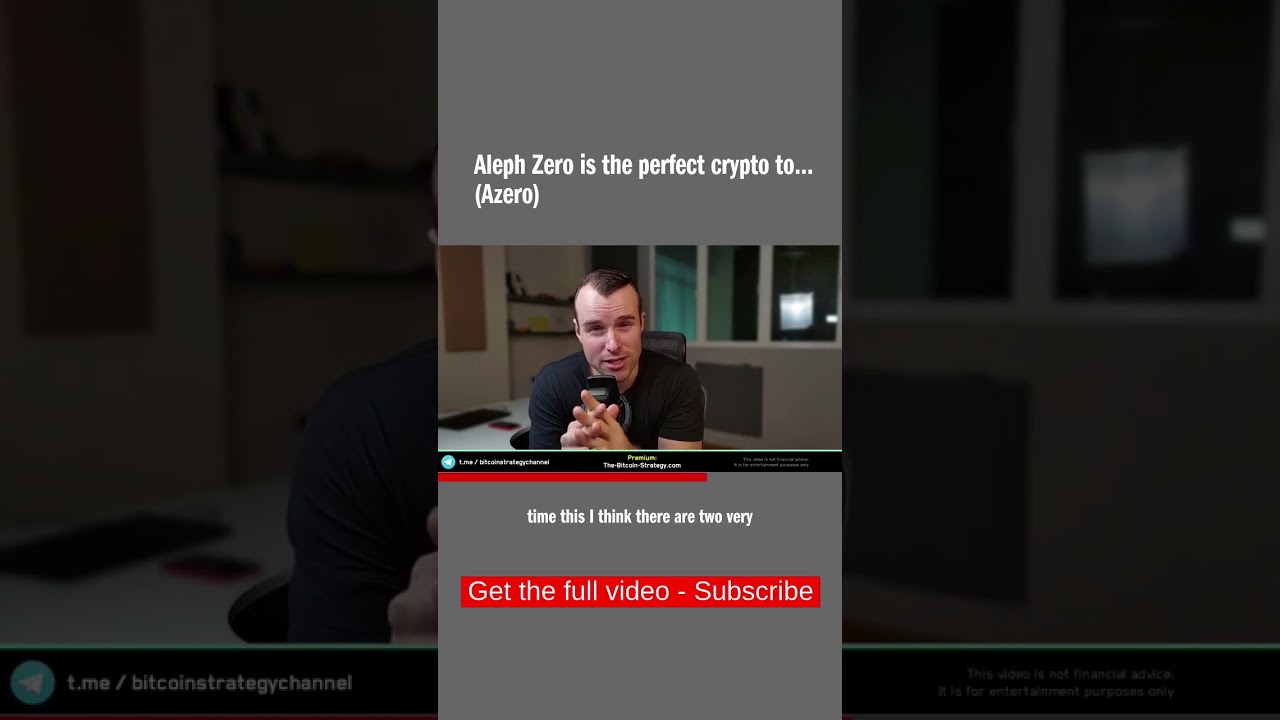 Aleph Zero is the perfect crypto to... (Azero) - YouTube