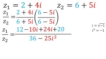 División de números complejos