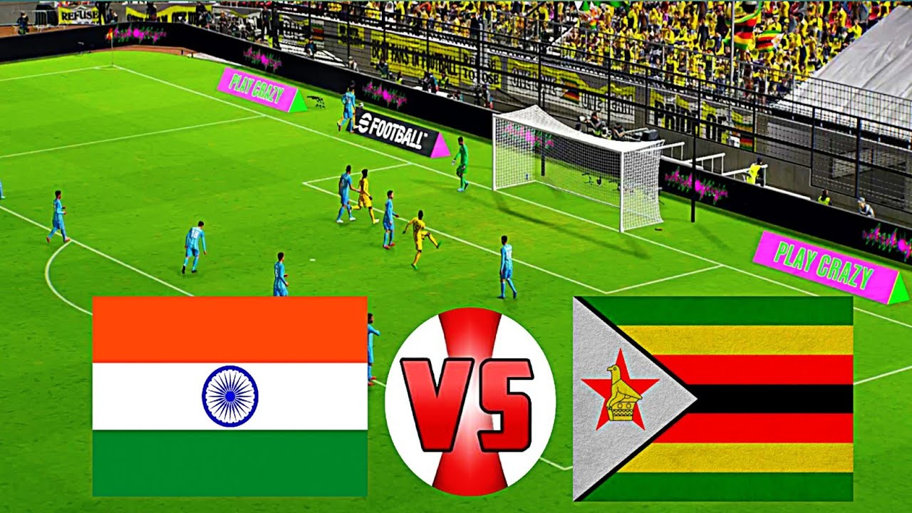 🇮🇳 INDIA vs ZIMBABWE 🇿🇼  | International Football Match  | eFootball 2026 4K Gameplay #football99+ 