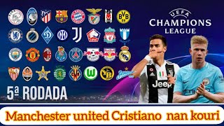 Manchester united Cristiano Ronaldo nan kouri / champions league fase de groupe 5ème journée