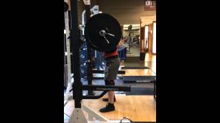 Low bar squats 365x 1 set 2