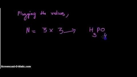 Video-  What is the normality of a 3.0M phosphoric acid, H3PO4, solution