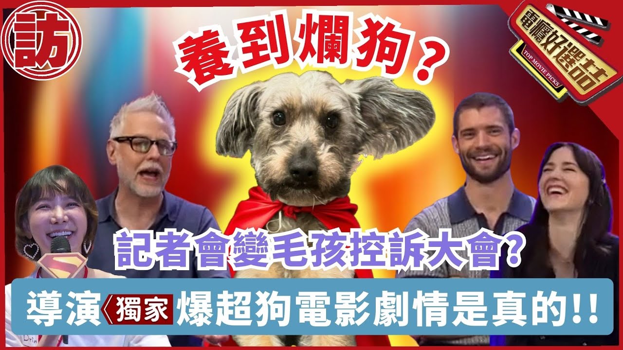 《超人》毛孩控訴大會?導演爆超狗劇情是真的!!記者會大爆料_Gunn Confirms Superdog Movie Plot Was Real!【電癮好選喆Top movie picks】