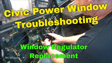 Honda Power Window Troubleshooting Civic 1996-2000 (with ICU) - Window Regulator Replacement