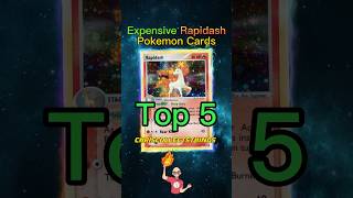 Top 5 EXPENSIVE Rapidash Pokémon Cards 🦄 #shorts #top5 #rapidash